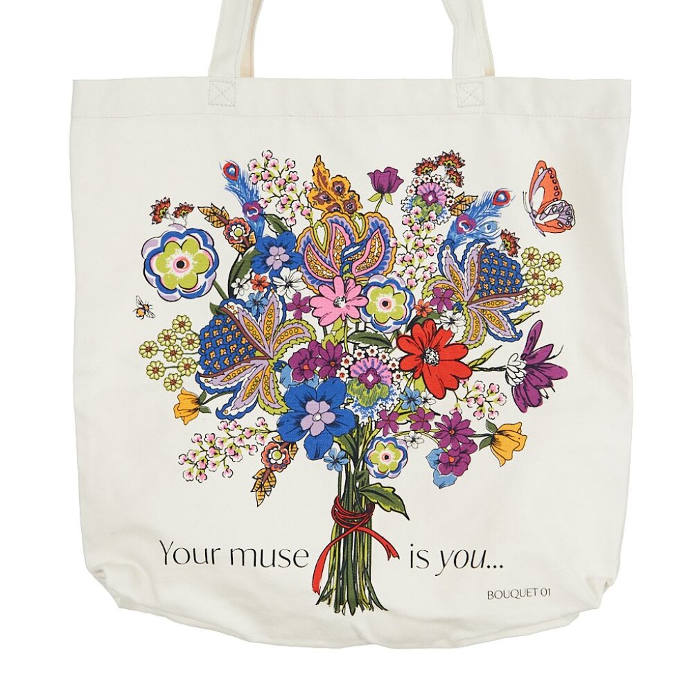 Vera Bradley "Your Muse is you" Cotton Woodlark Tote Bag NWT